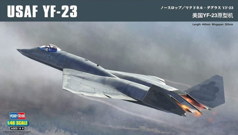 Hobby Boss US YF-23 Prototype Airplane Model Building Kit - Image 1